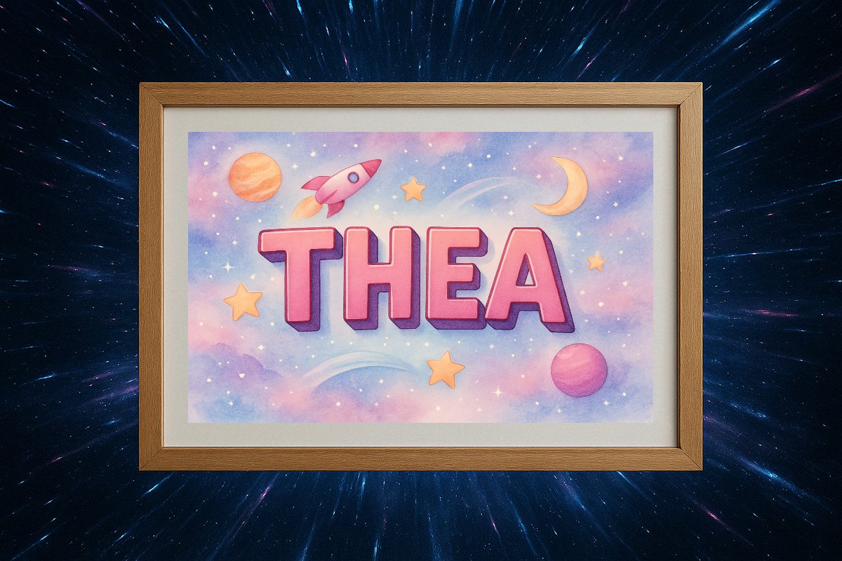 Thea Personalized Outer Space Art 1568