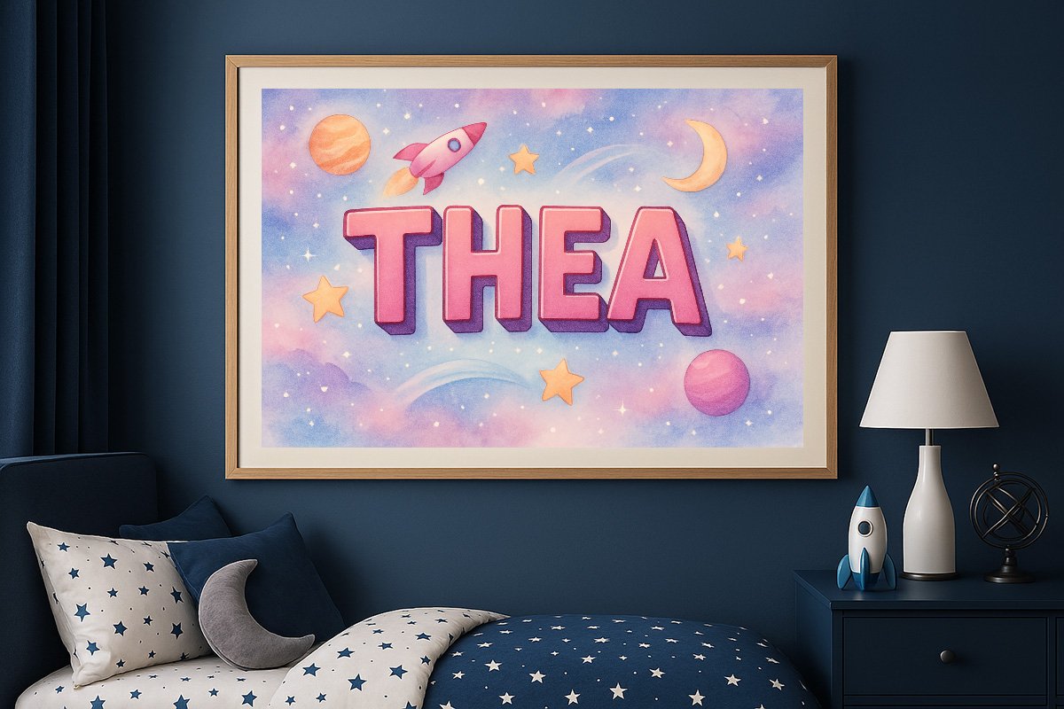 Thea Personalized Outer Space Art 1568