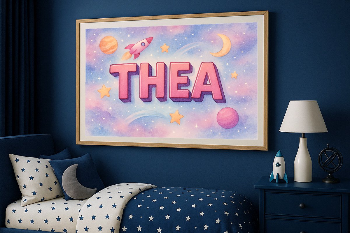 Thea Personalized Outer Space Art 1568