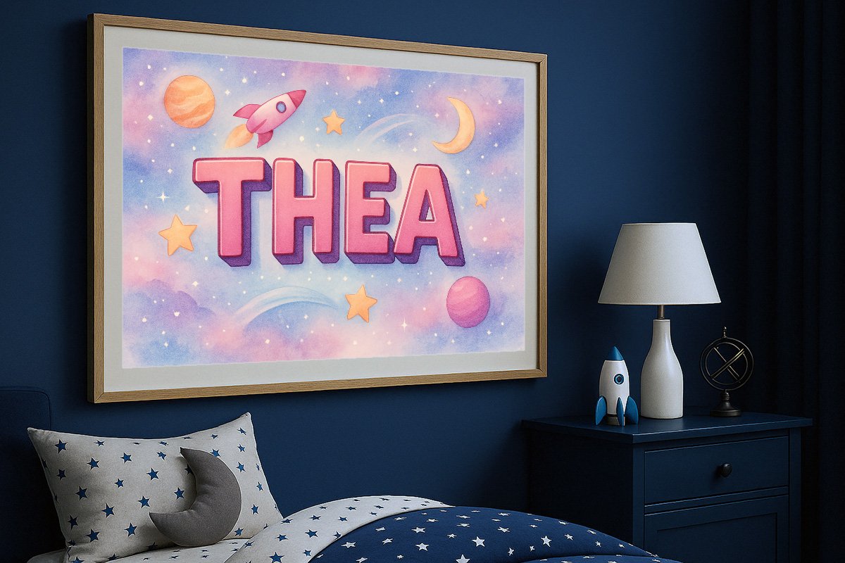 Thea Personalized Outer Space Art 1568
