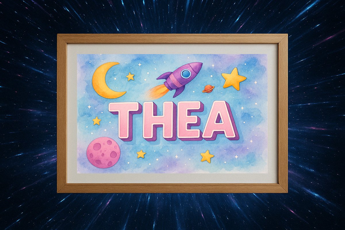 Thea Personalized Outer Space Art 1569
