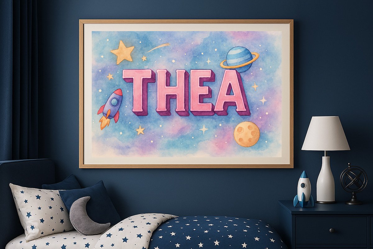 Thea Personalized Outer Space Art 1570