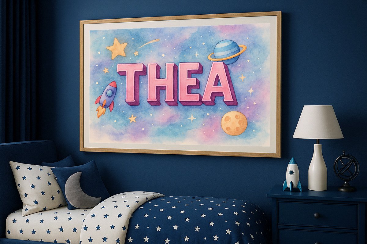 Thea Personalized Outer Space Art 1570