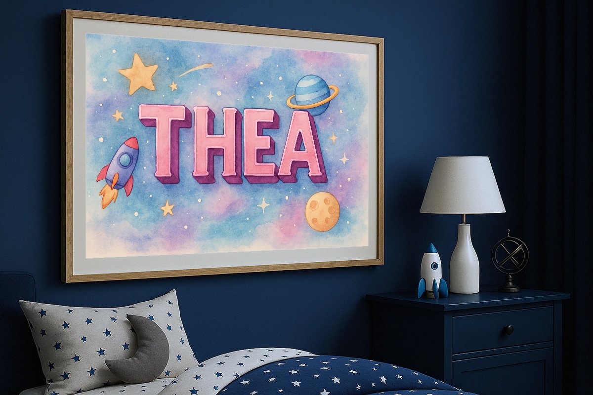 Thea Personalized Outer Space Art 1570