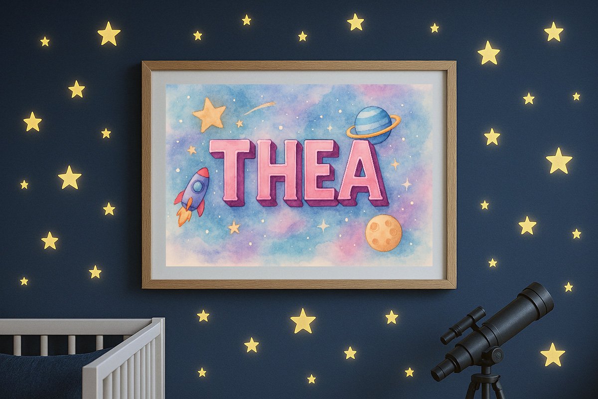Thea Personalized Outer Space Art 1570