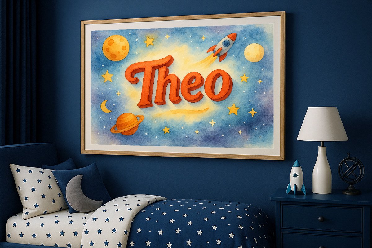 Theo Personalized Outer Space Art 319