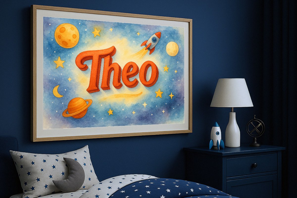 Theo Personalized Outer Space Art 319