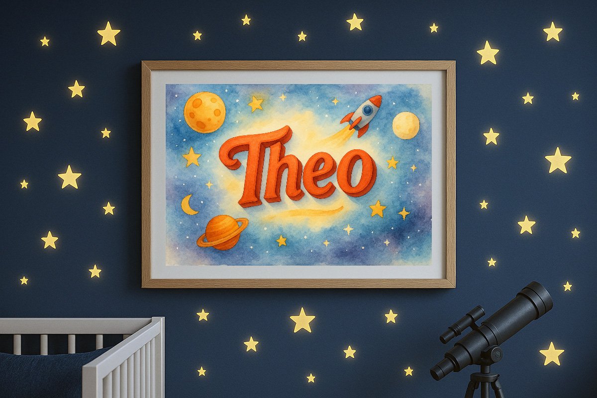 Theo Personalized Outer Space Art 319