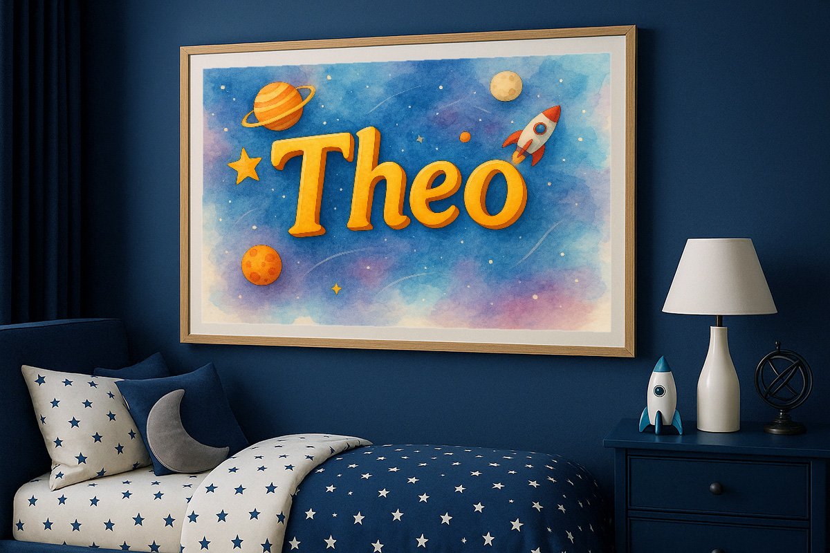 Theo Personalized Outer Space Art 320
