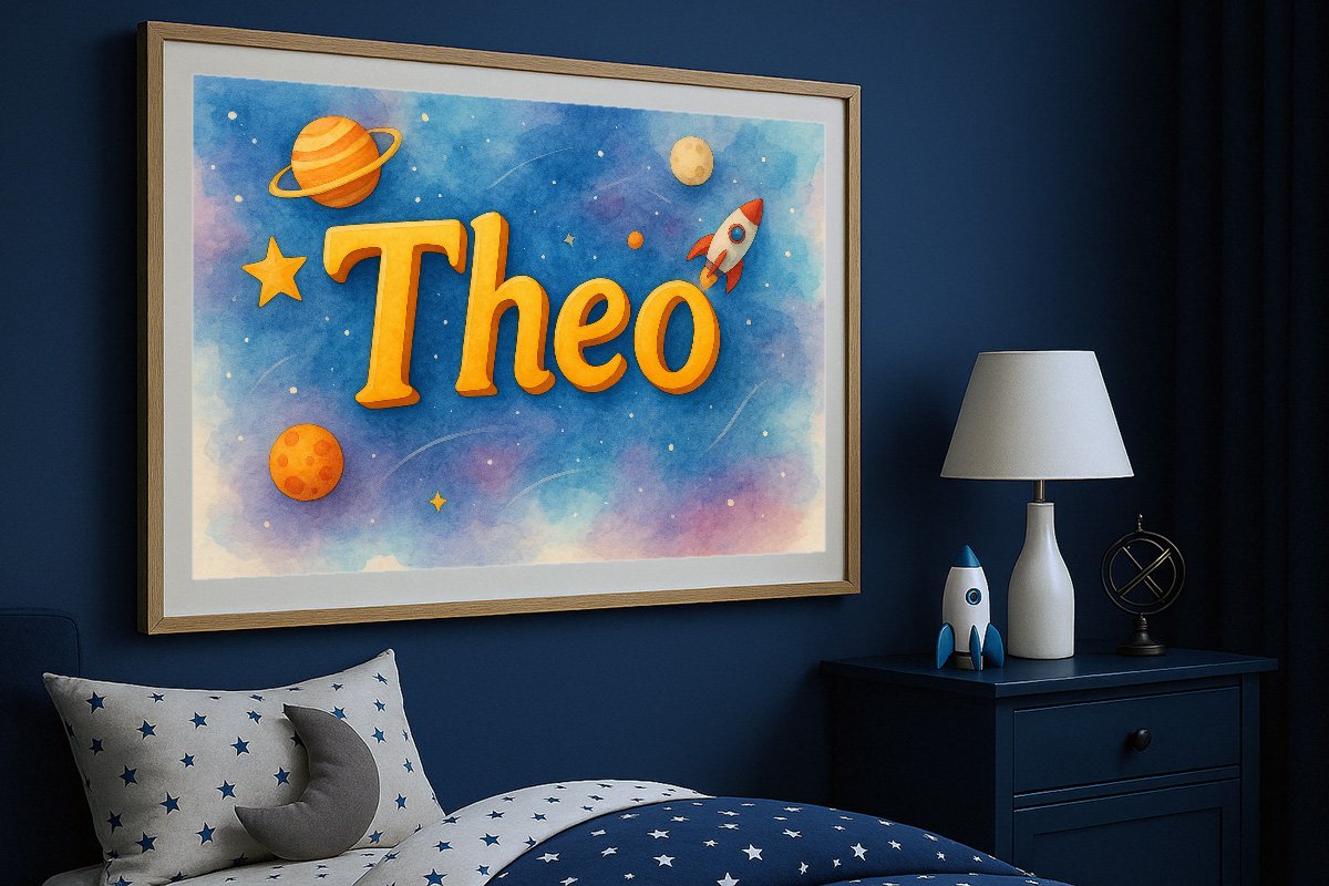 Theo Personalized Outer Space Art 320