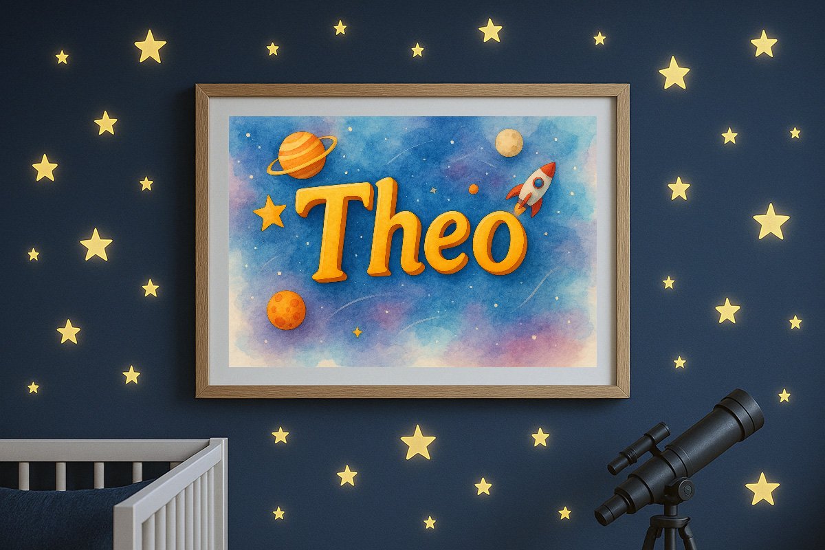 Theo Personalized Outer Space Art 320