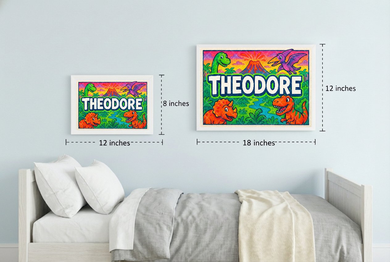 Personalized name art for Theodore