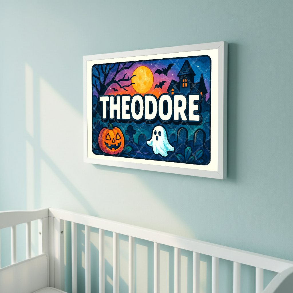 Personalized name art for Theodore
