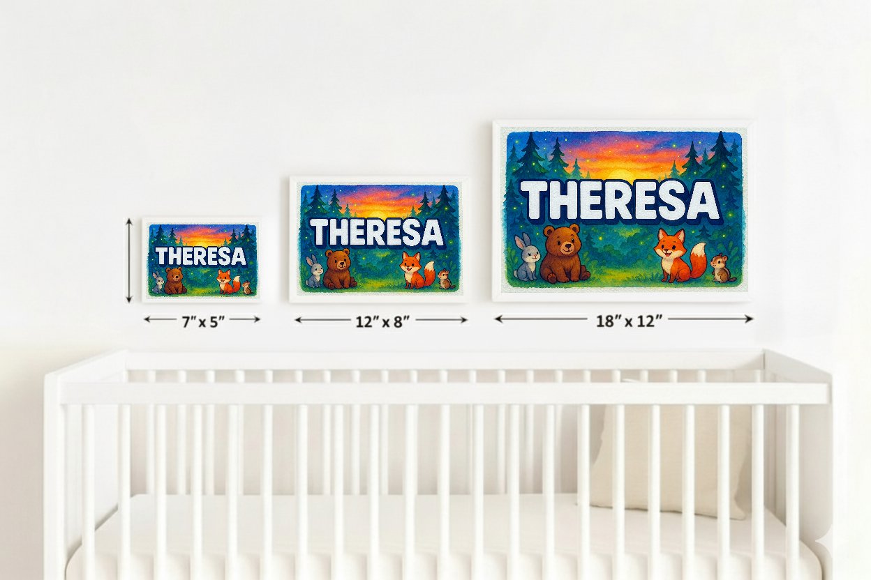 Personalized name art for Theresa