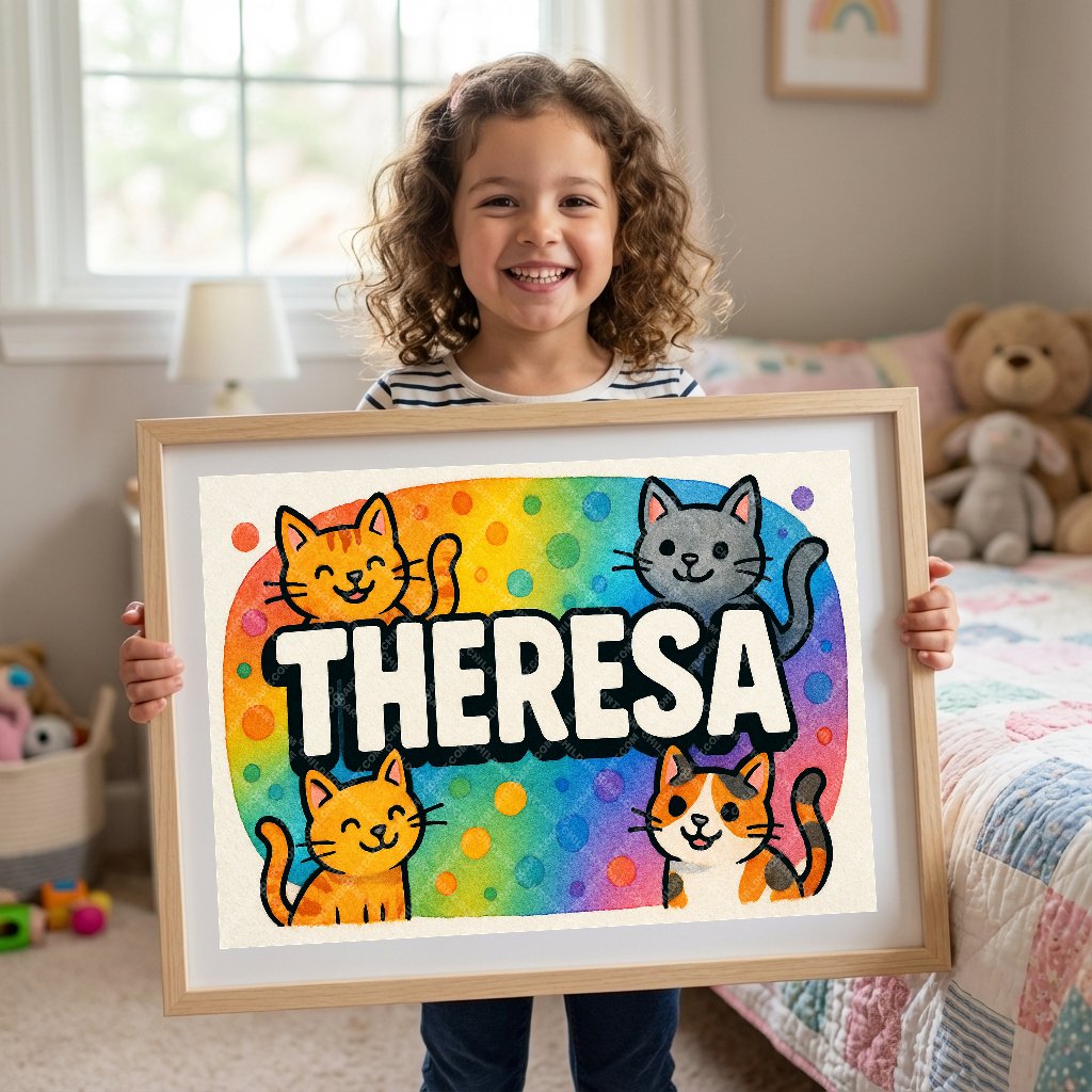 Personalized name art for Theresa