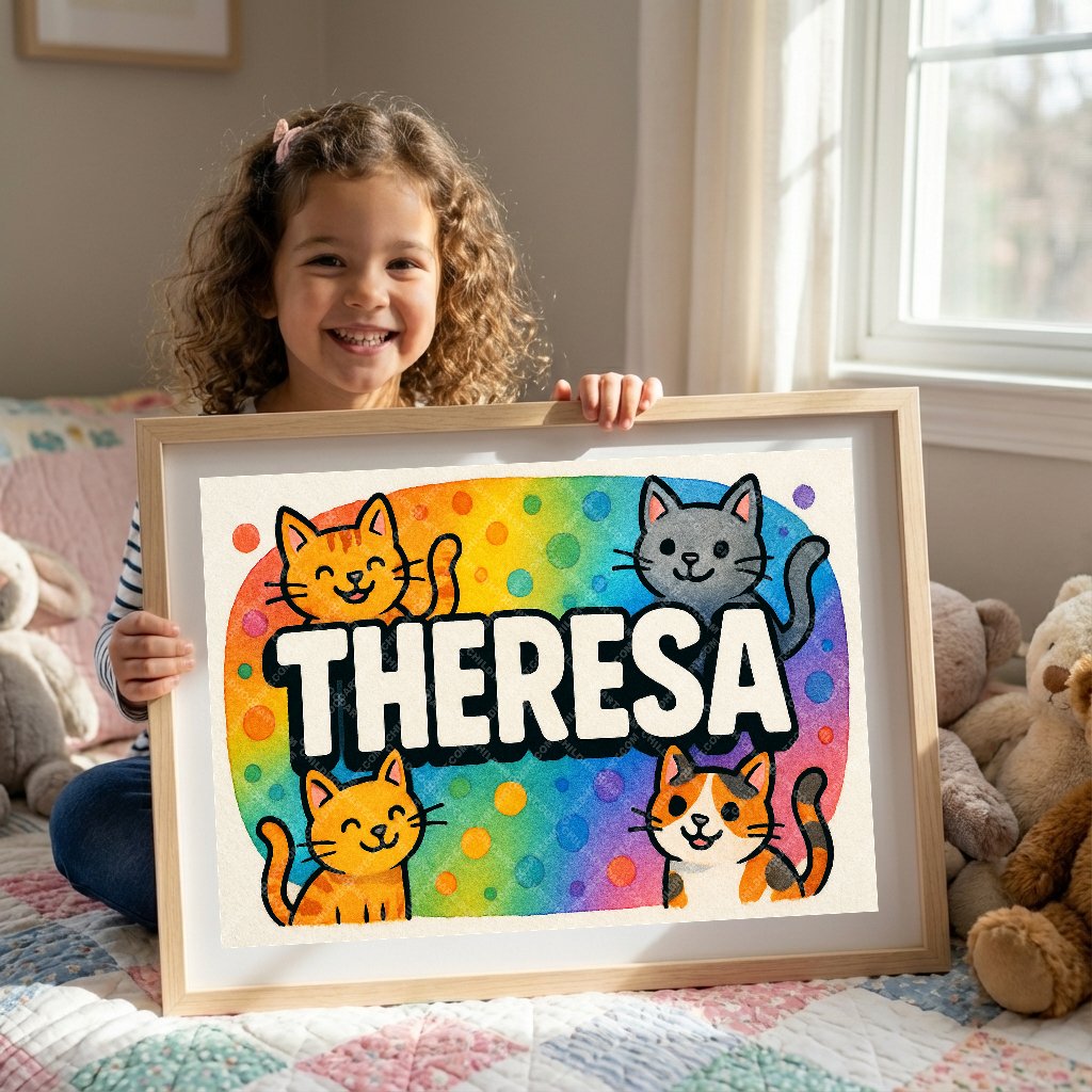 Personalized name art for Theresa