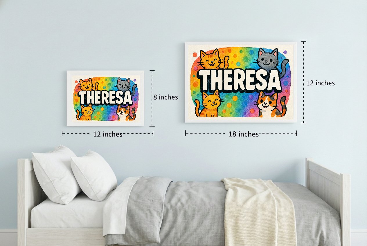 Personalized name art for Theresa