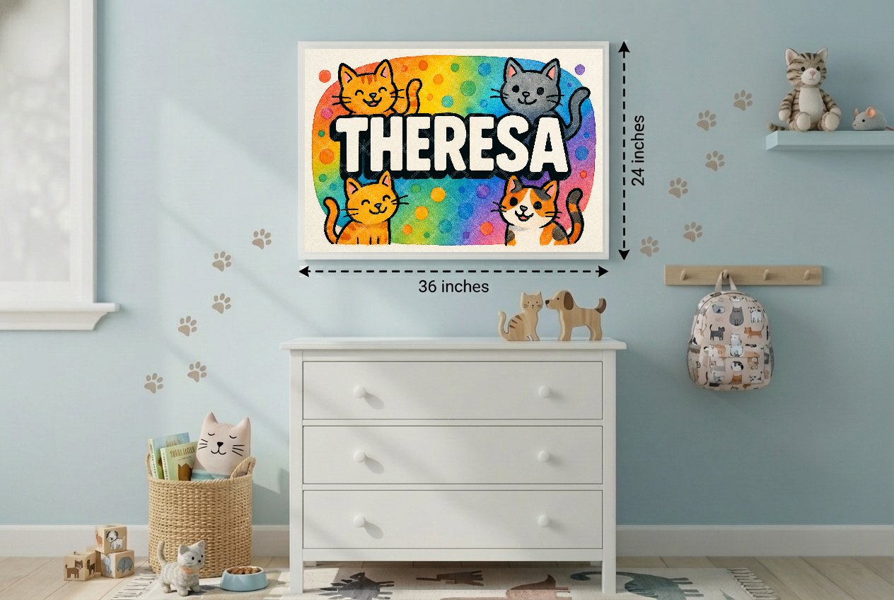 Personalized name art for Theresa