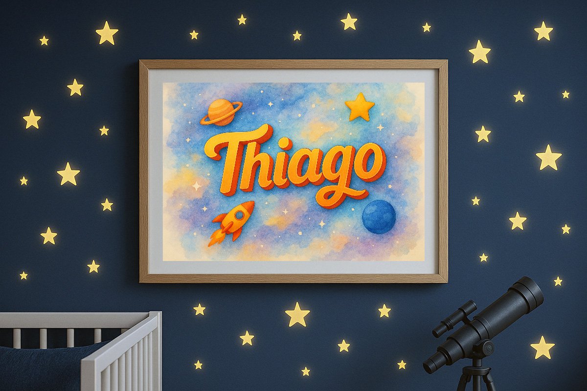 Thiago Personalized Outer Space Art 283