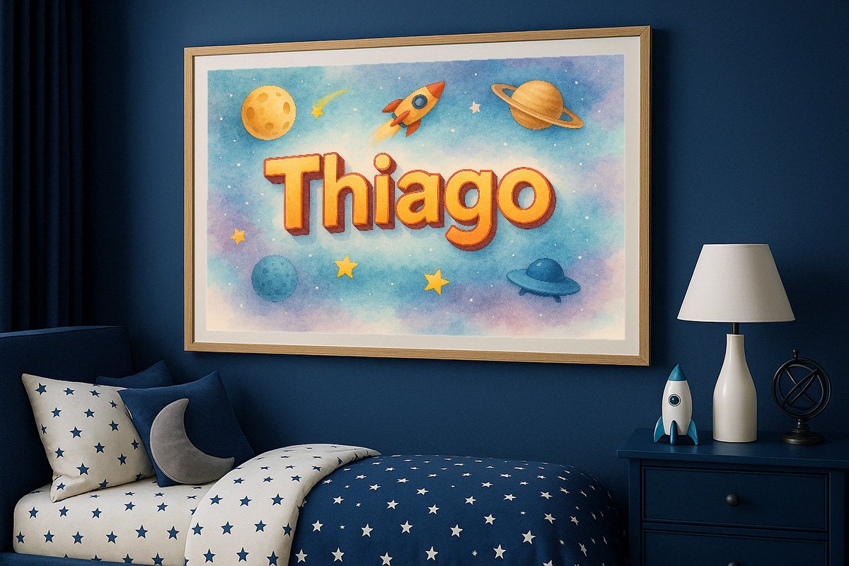 Thiago Personalized Outer Space Art 284