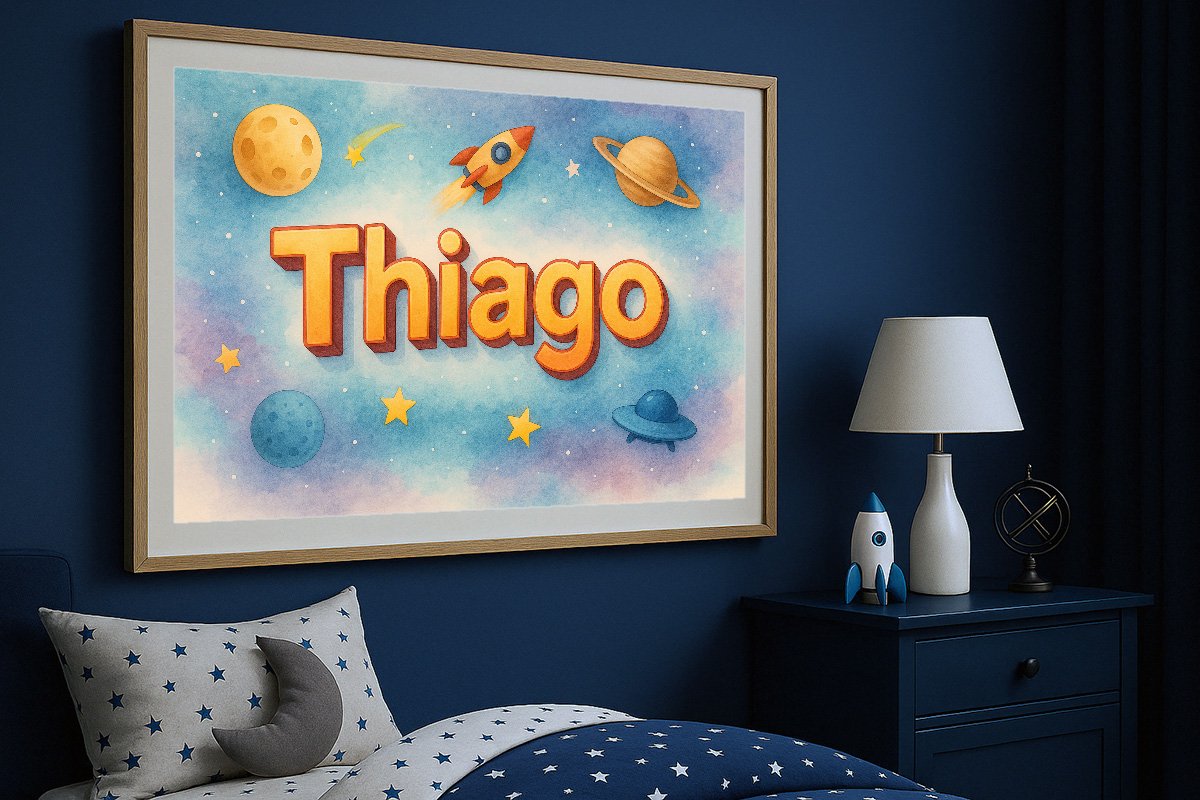 Thiago Personalized Outer Space Art 284