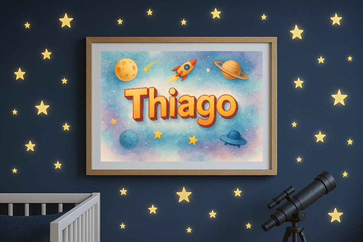 Thiago Personalized Outer Space Art 284