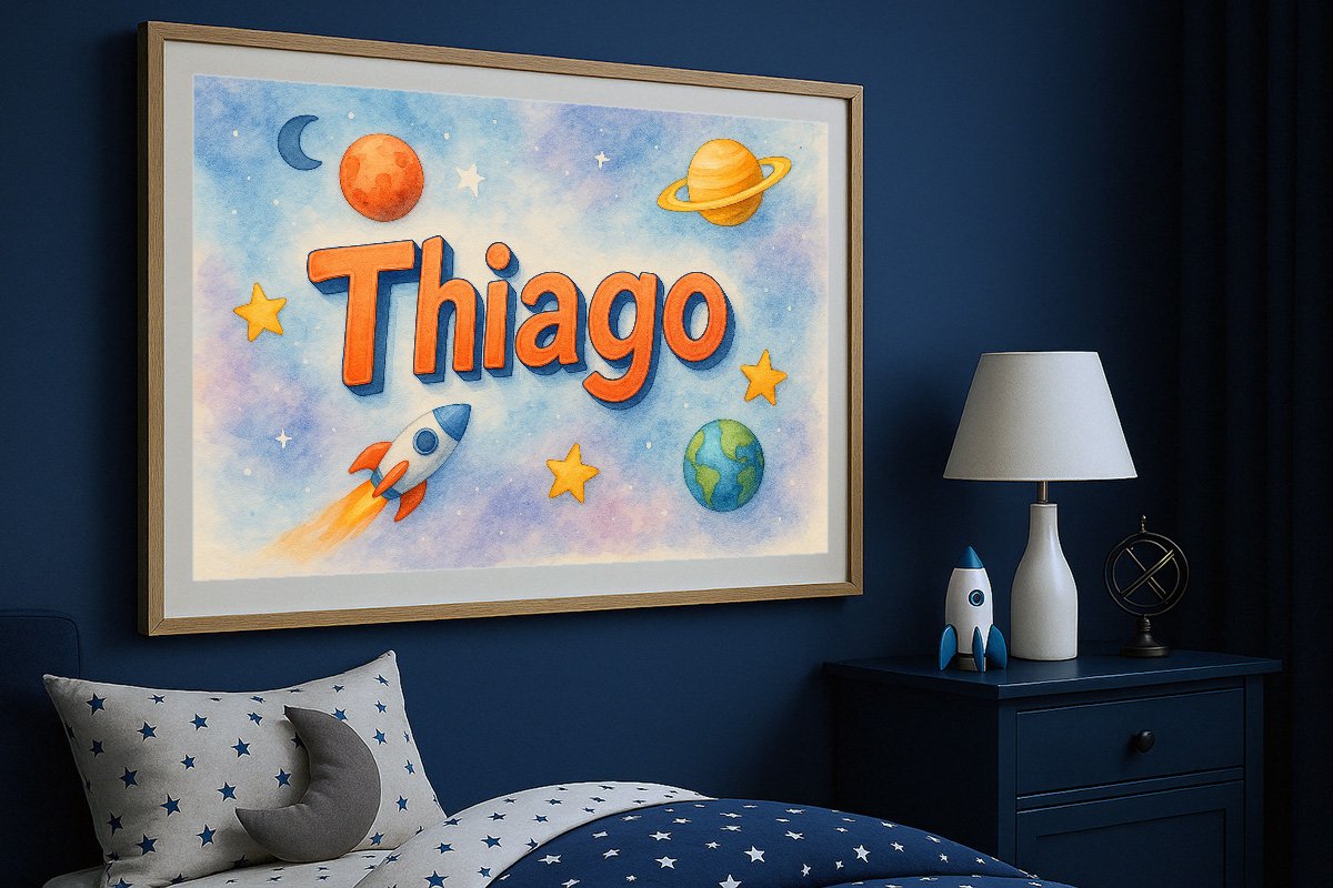 Thiago Personalized Outer Space Art 285