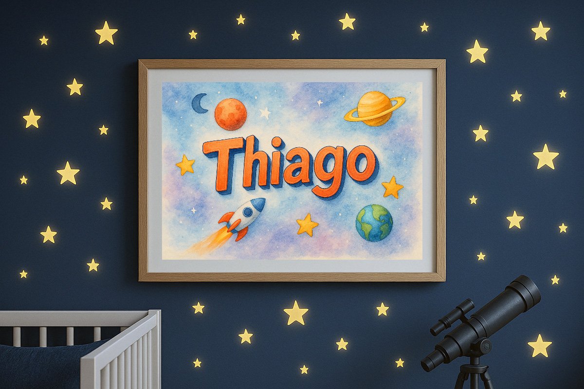 Thiago Personalized Outer Space Art 285