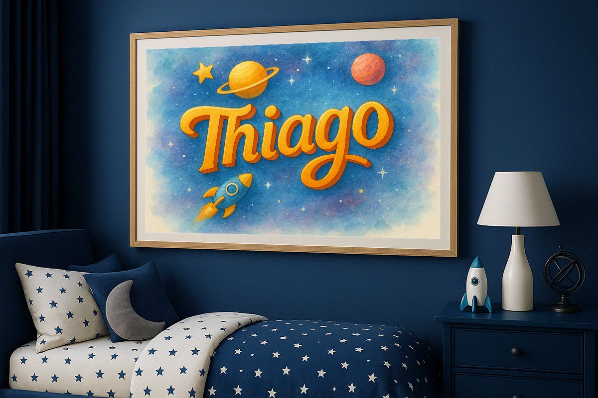 Thiago Personalized Outer Space Art 286