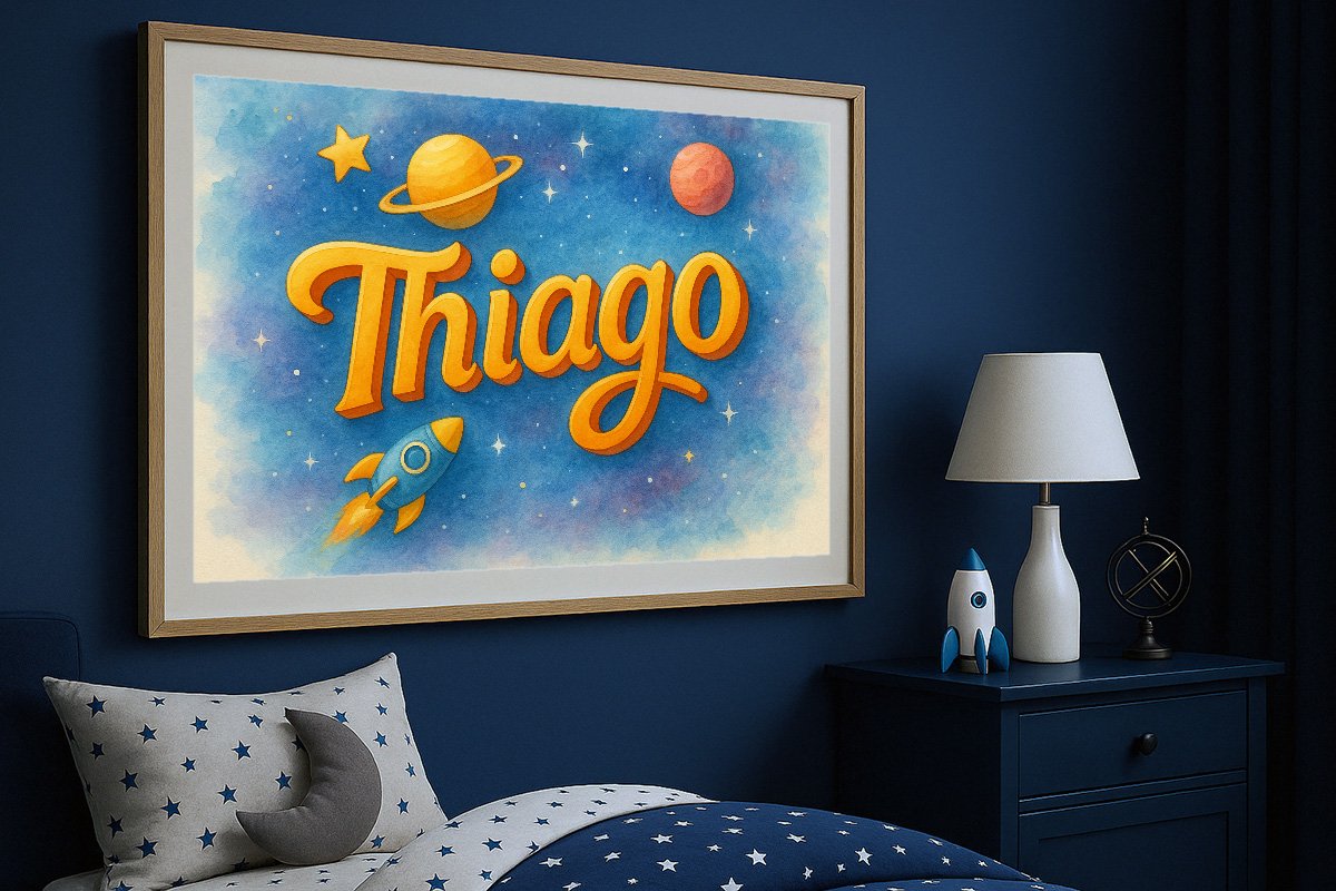 Thiago Personalized Outer Space Art 286