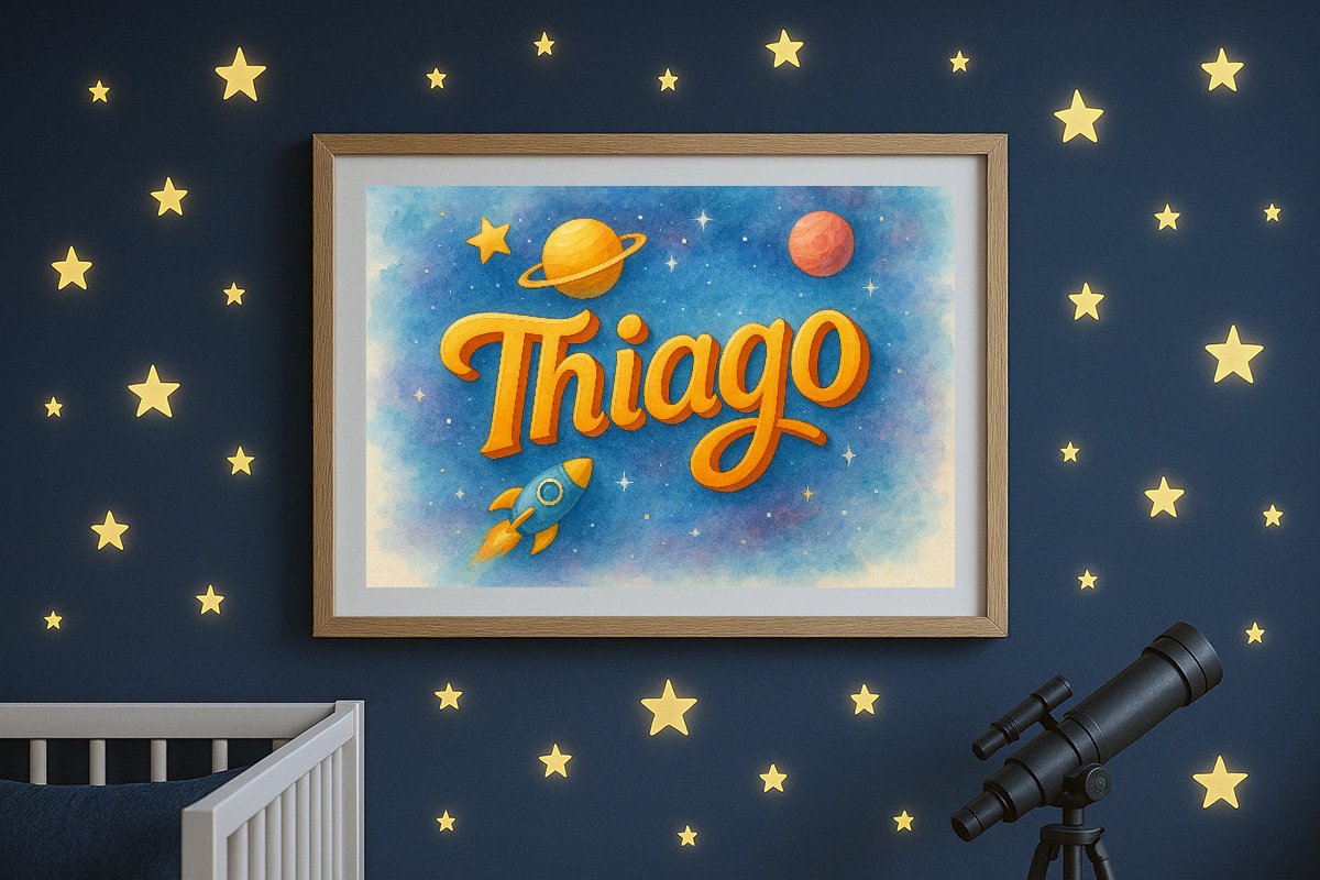 Thiago Personalized Outer Space Art 286