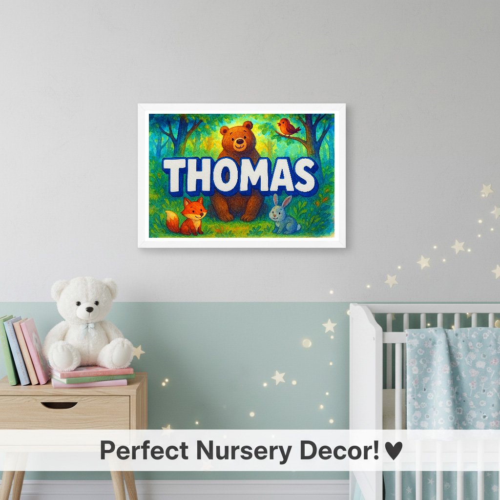 Personalized name art for Thomas