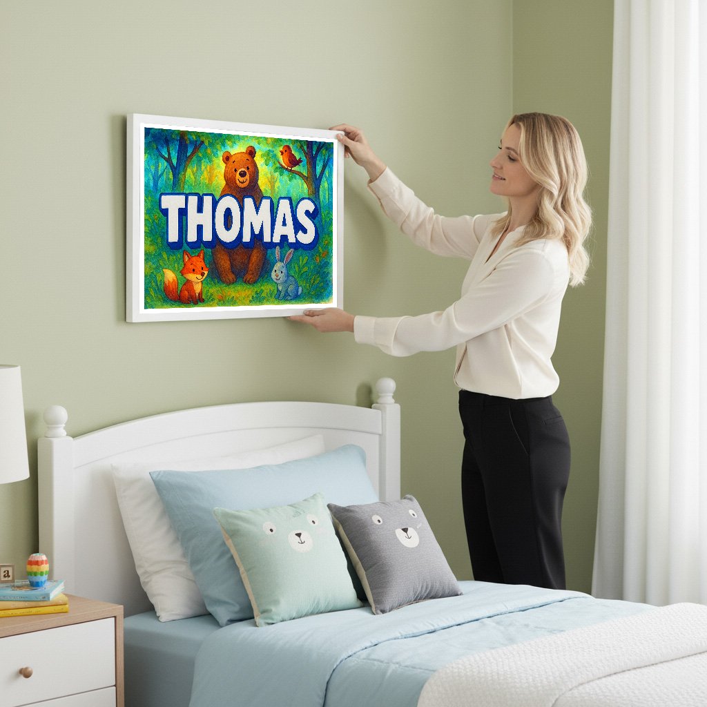 Personalized name art for Thomas