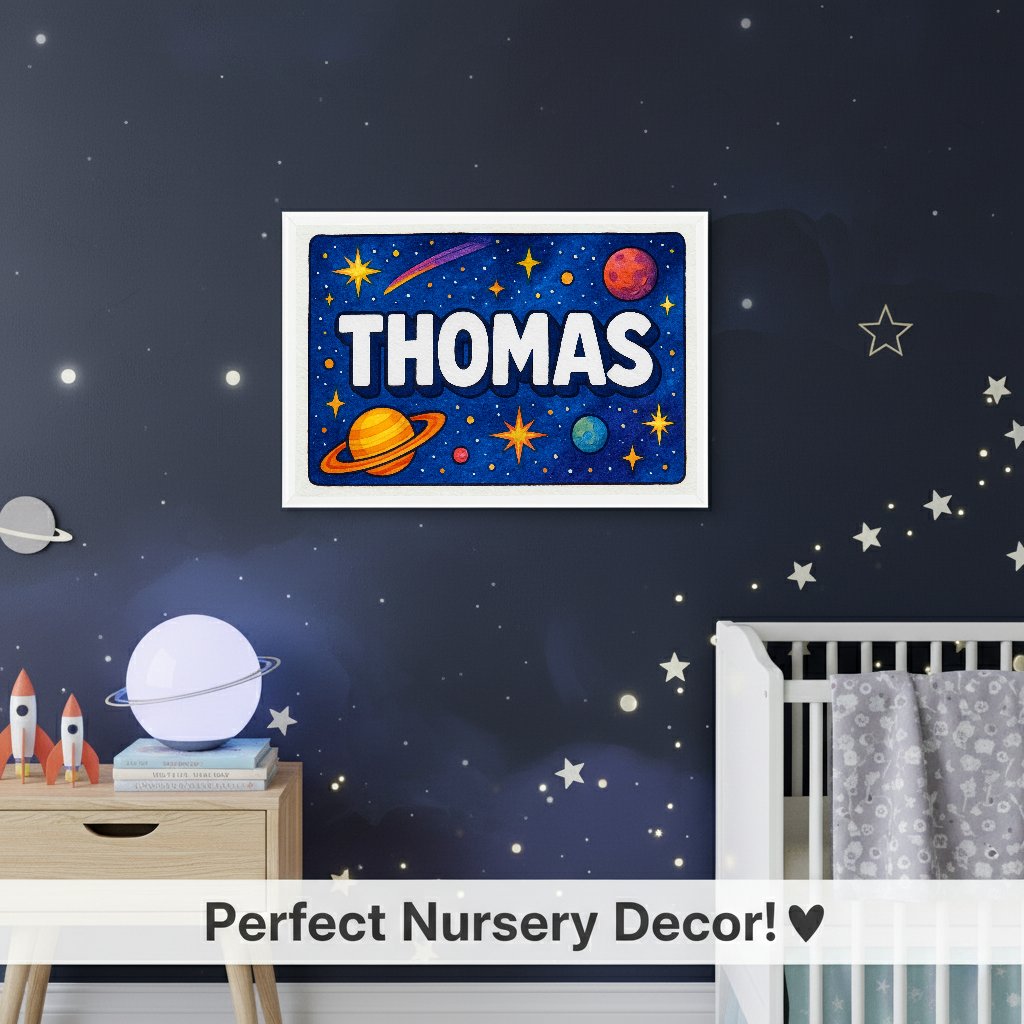 Personalized name art for Thomas