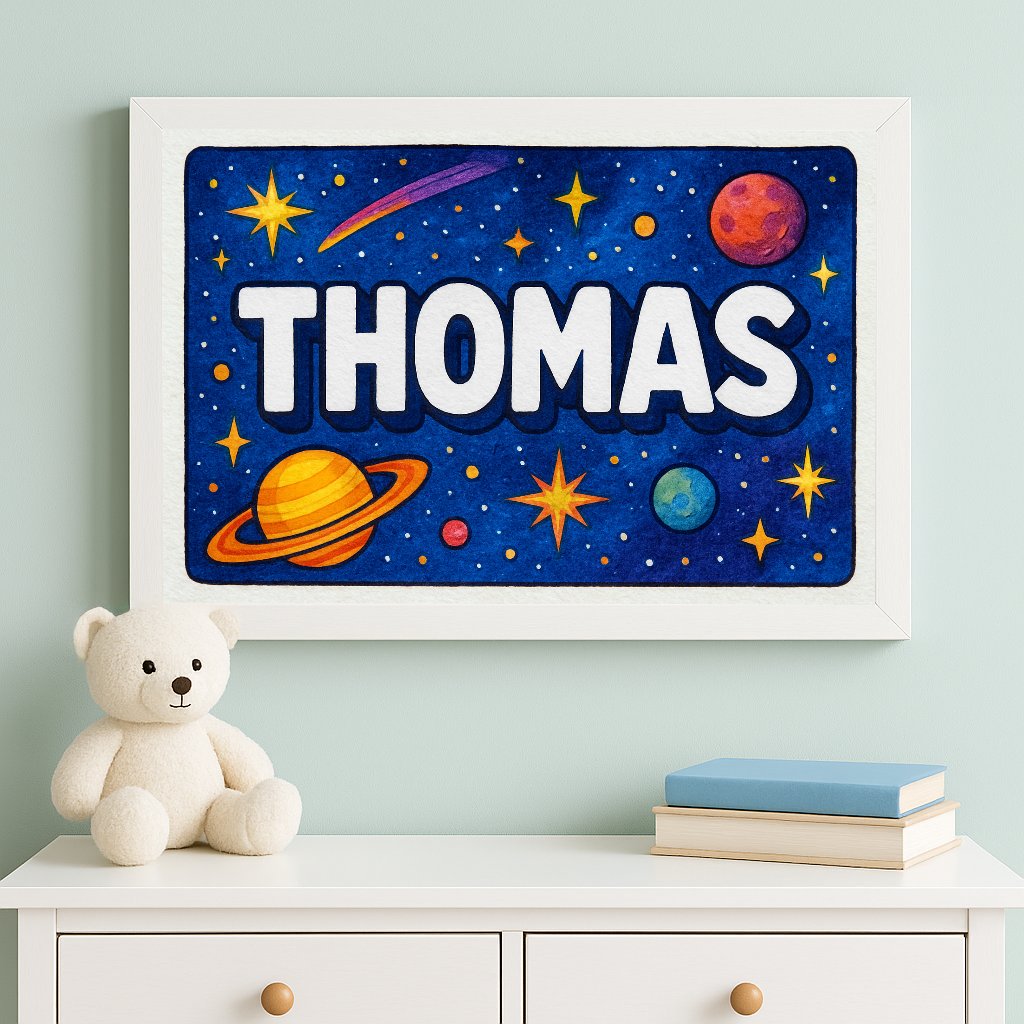 Personalized name art for Thomas
