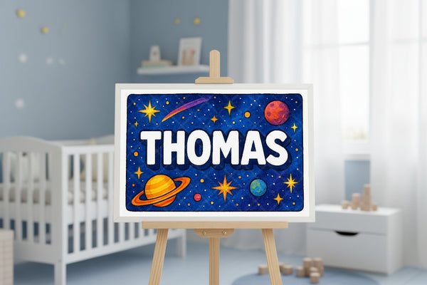 "Thomas" Amongst the Stars Personalized Space Artwork