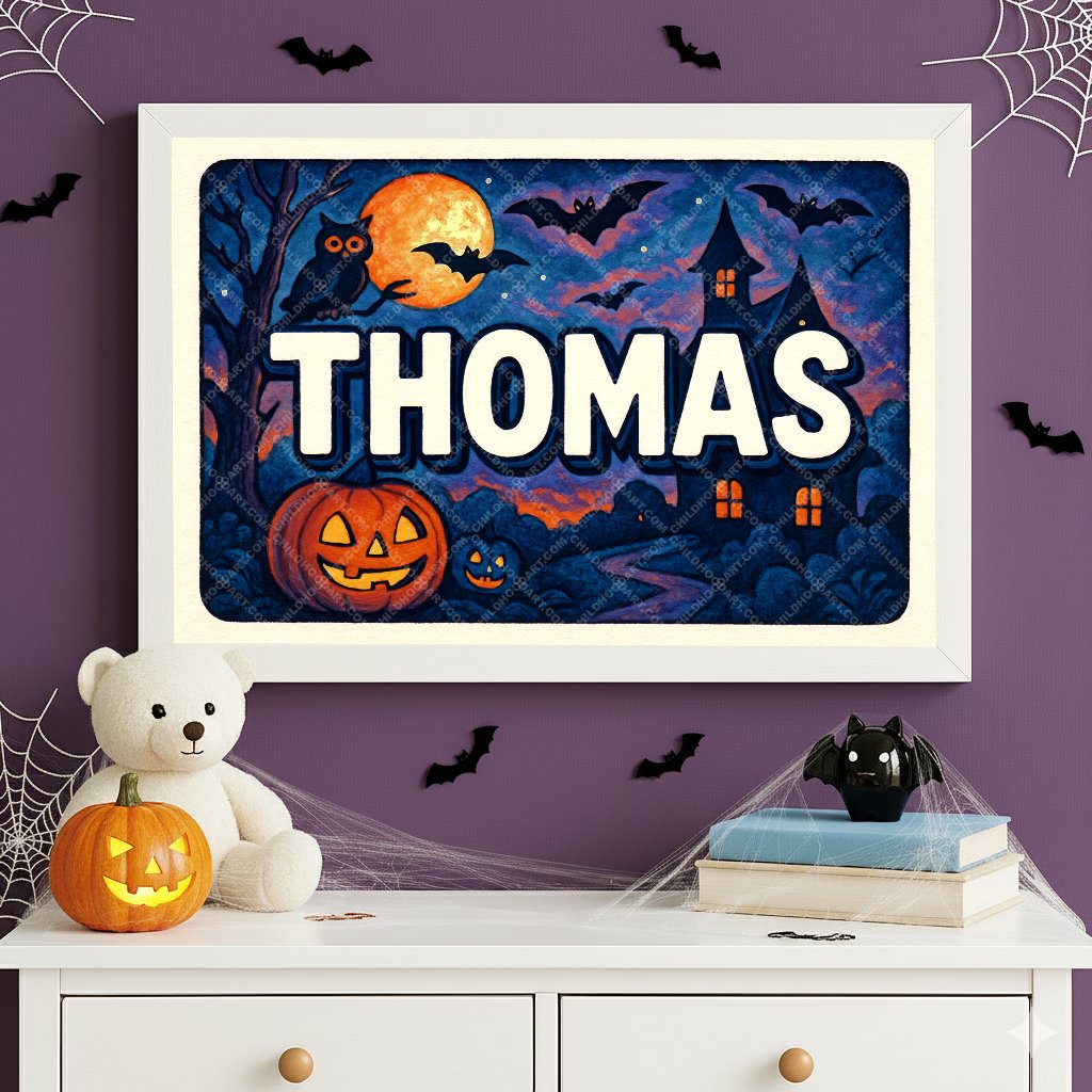 Personalized name art for Thomas