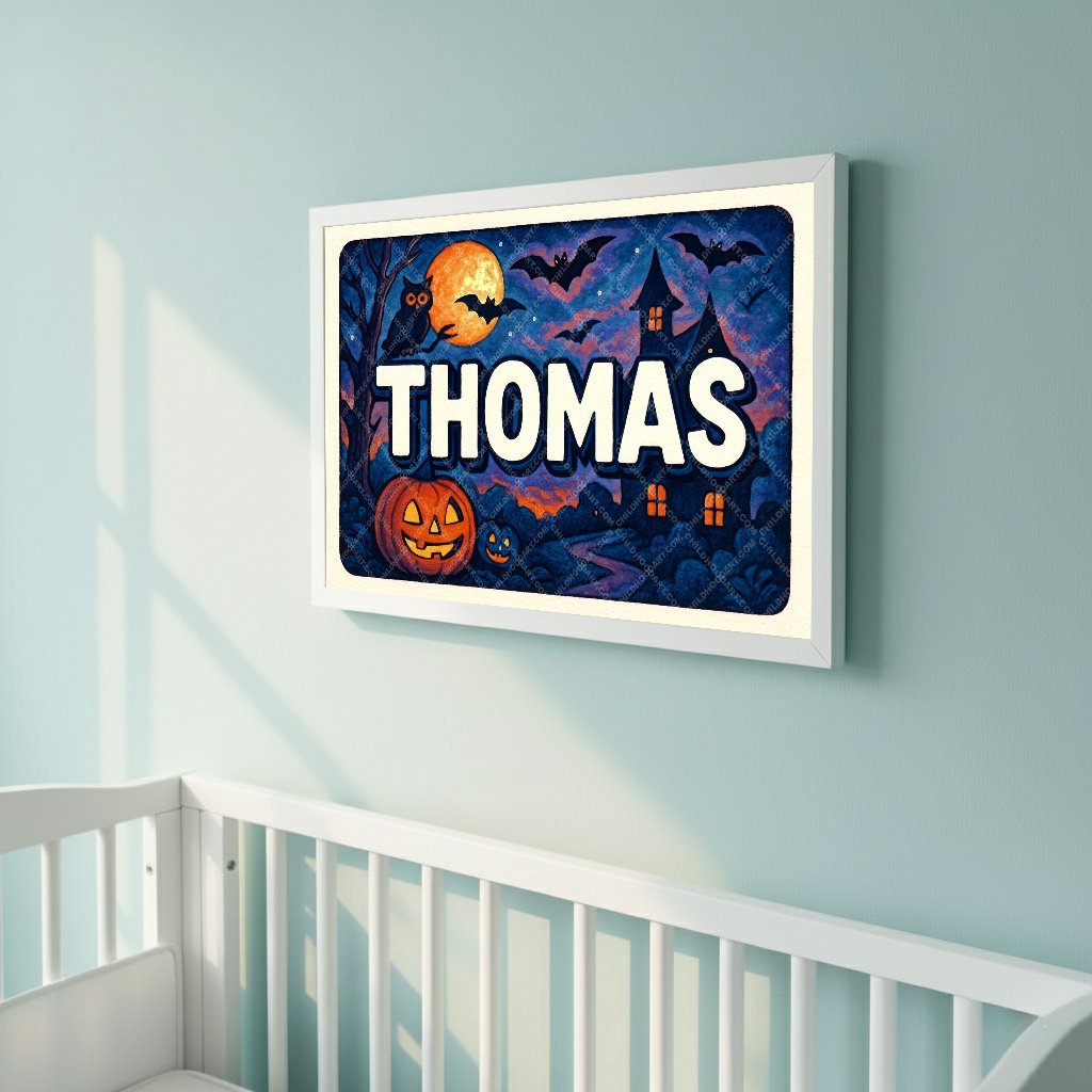 Personalized name art for Thomas