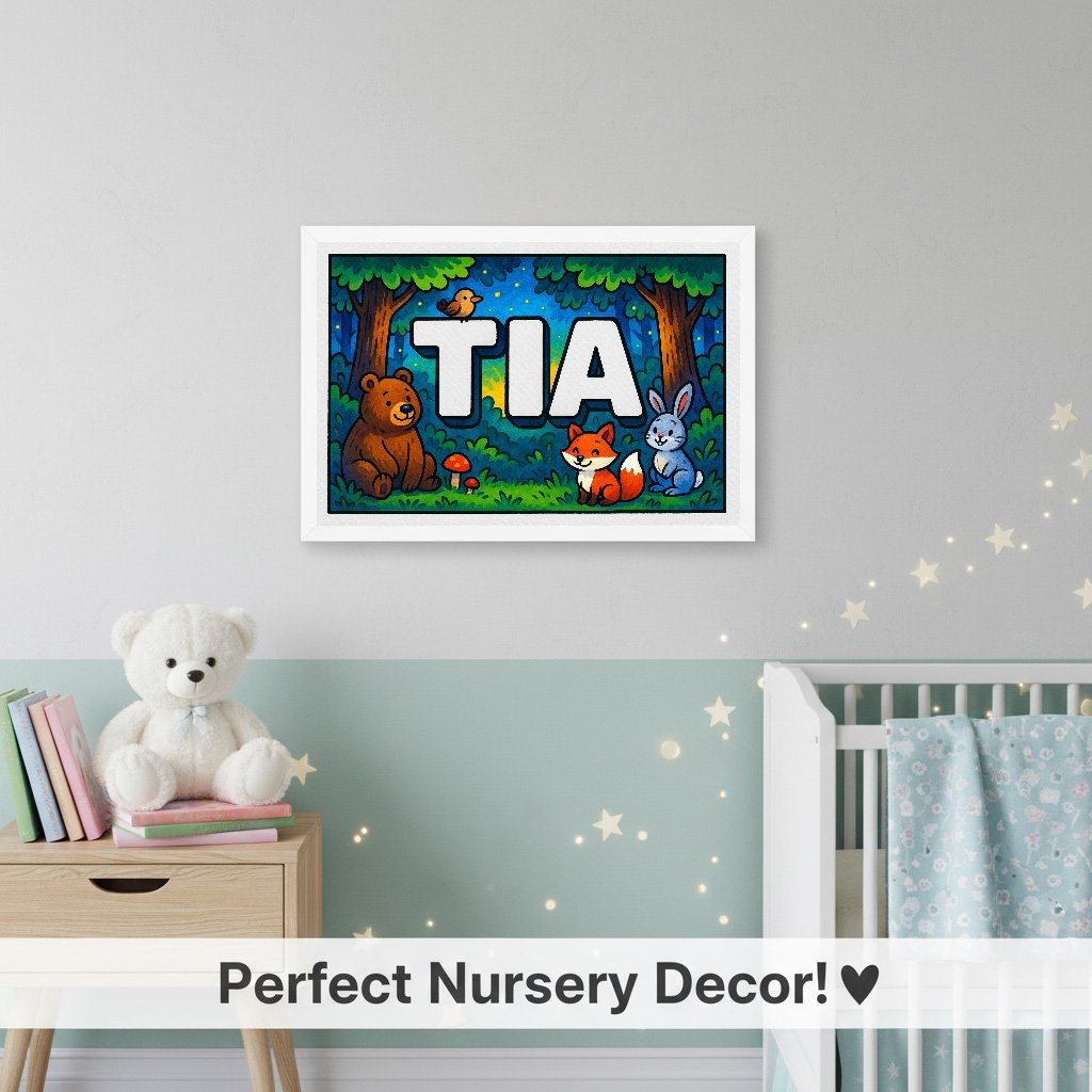 Personalized name art for Tia