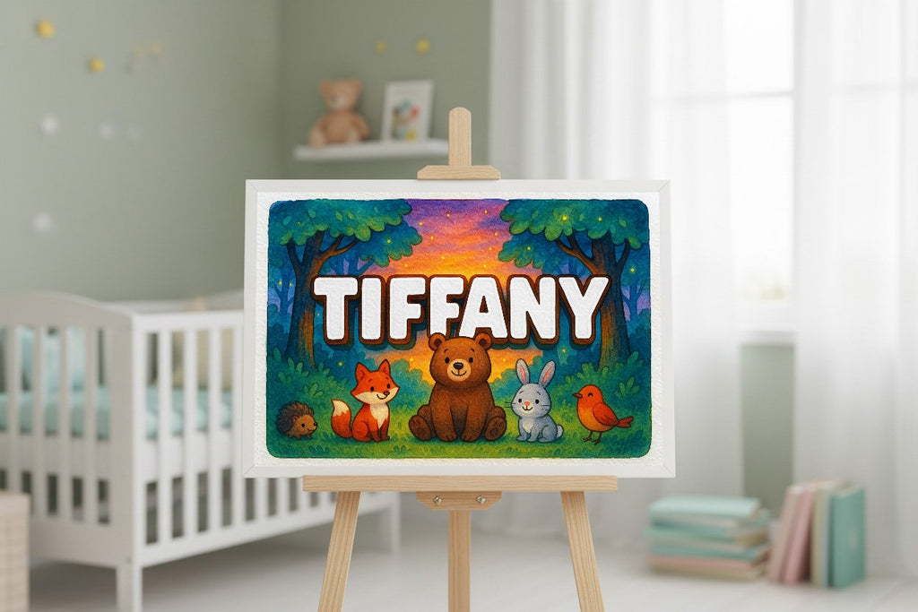 Personalized name art for Tiffany