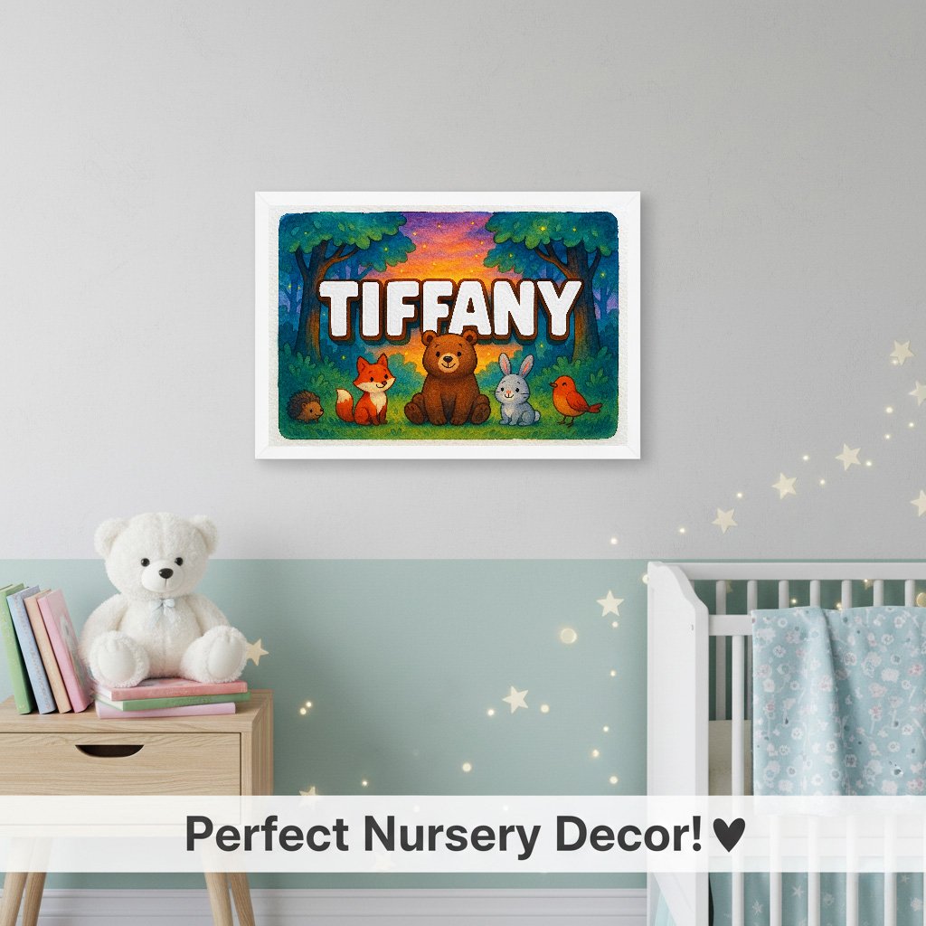 Personalized name art for Tiffany