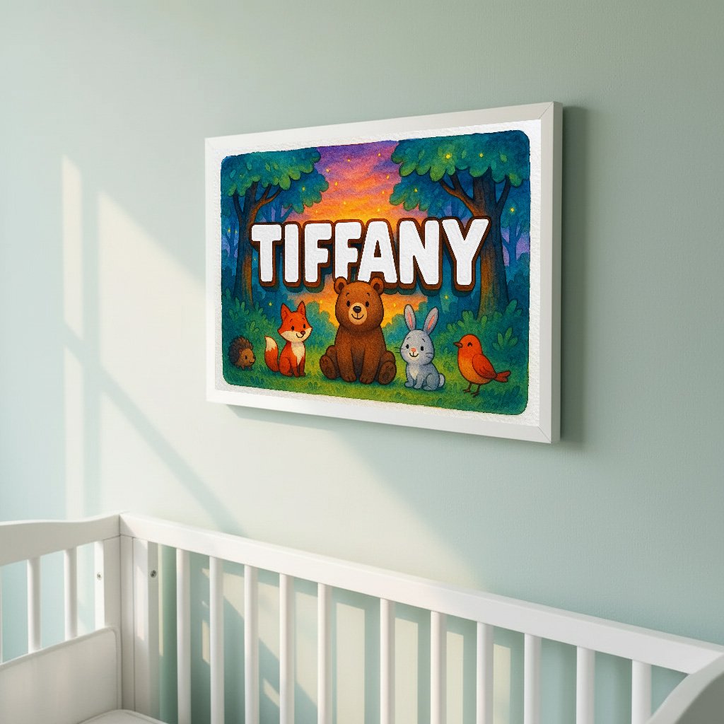 Personalized name art for Tiffany