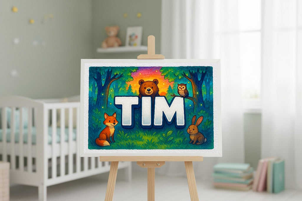 Personalized name art for Tim
