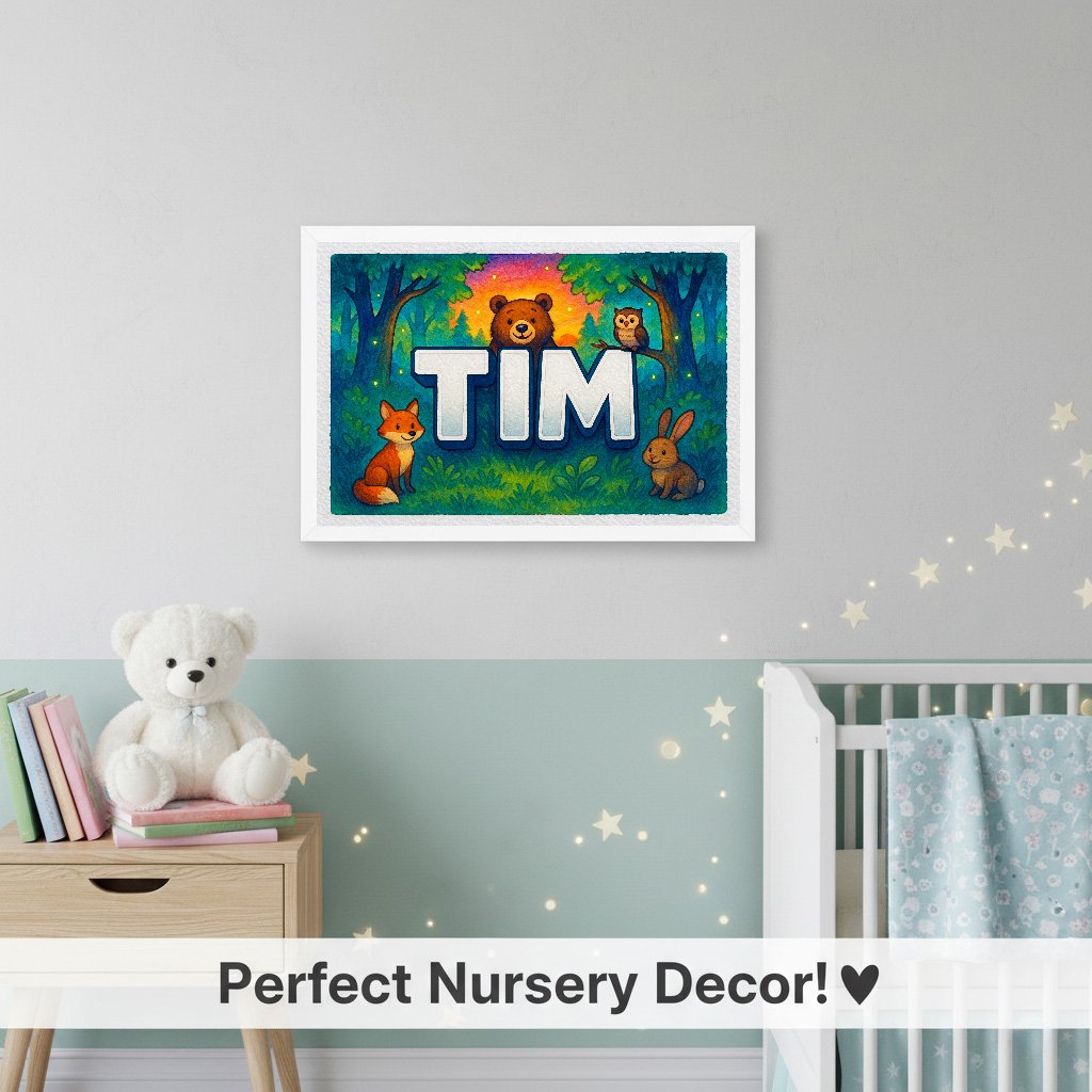 Personalized name art for Tim