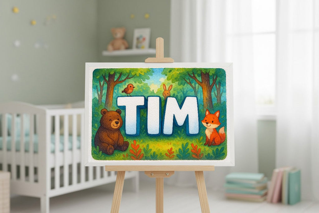 Personalized name art for Tim