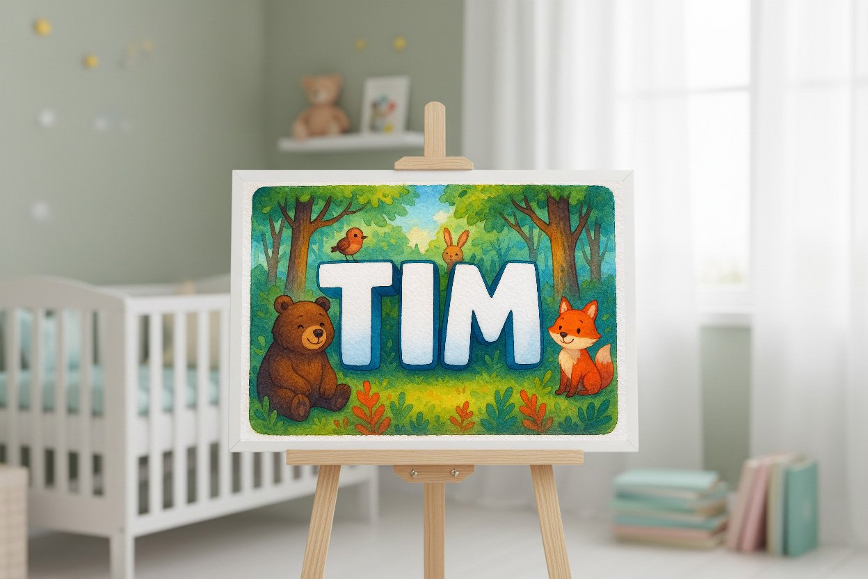 Personalized name art for Tim