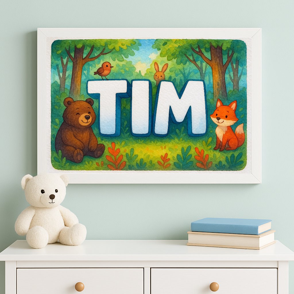 Personalized name art for Tim