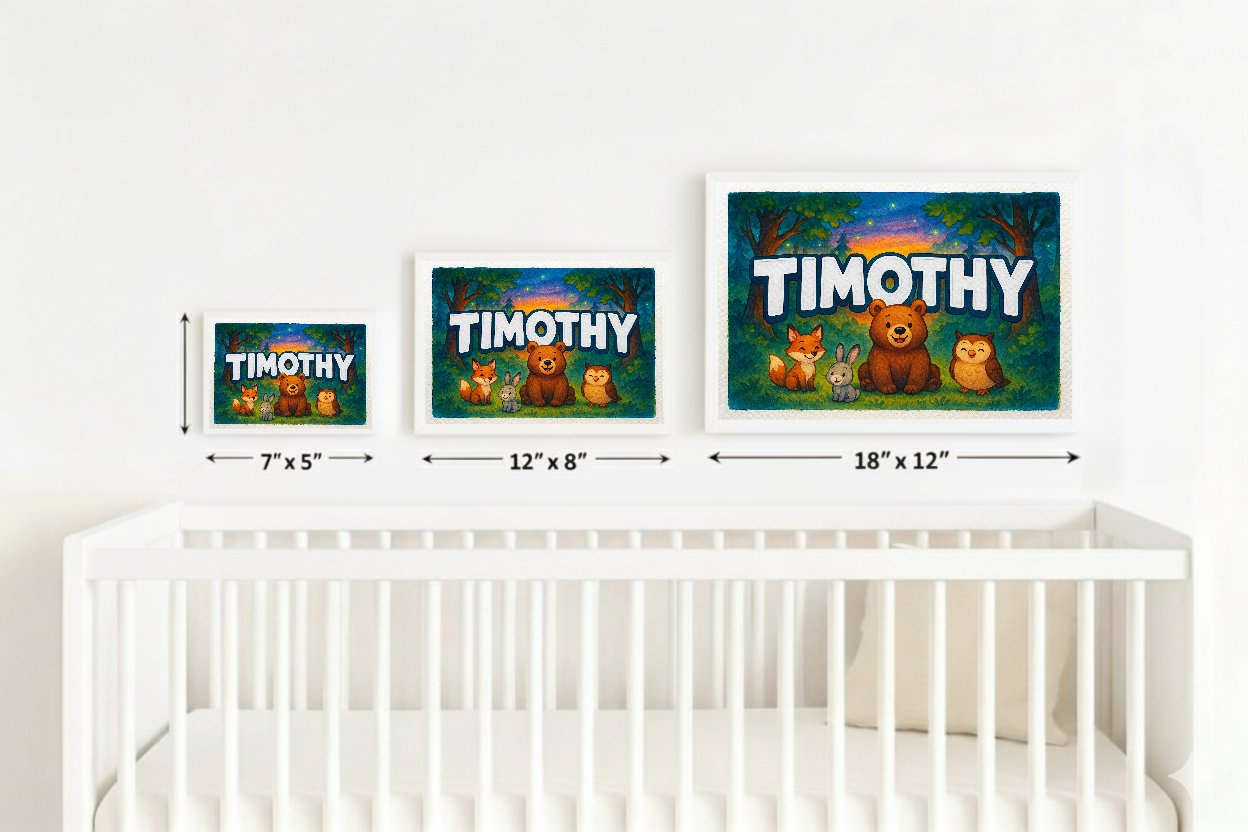Personalized name art for Timothy