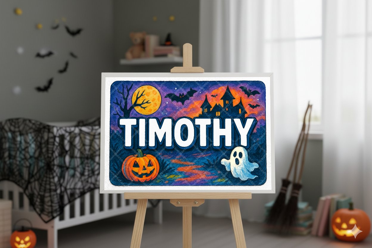 Personalized name art for Timothy