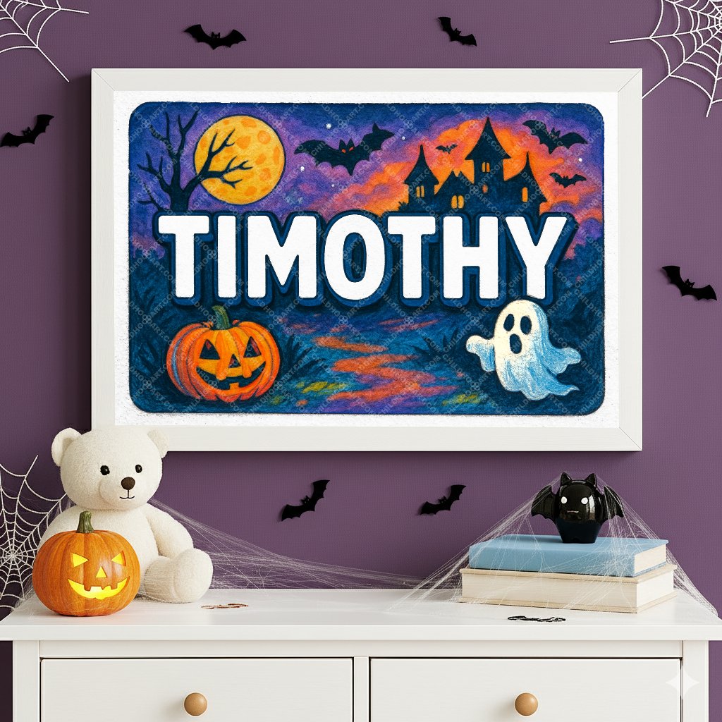 Personalized name art for Timothy